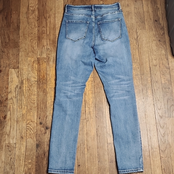 Seamed Skinny Denim Stitching High Rise Jeans Medium - Picture 6 of 8
